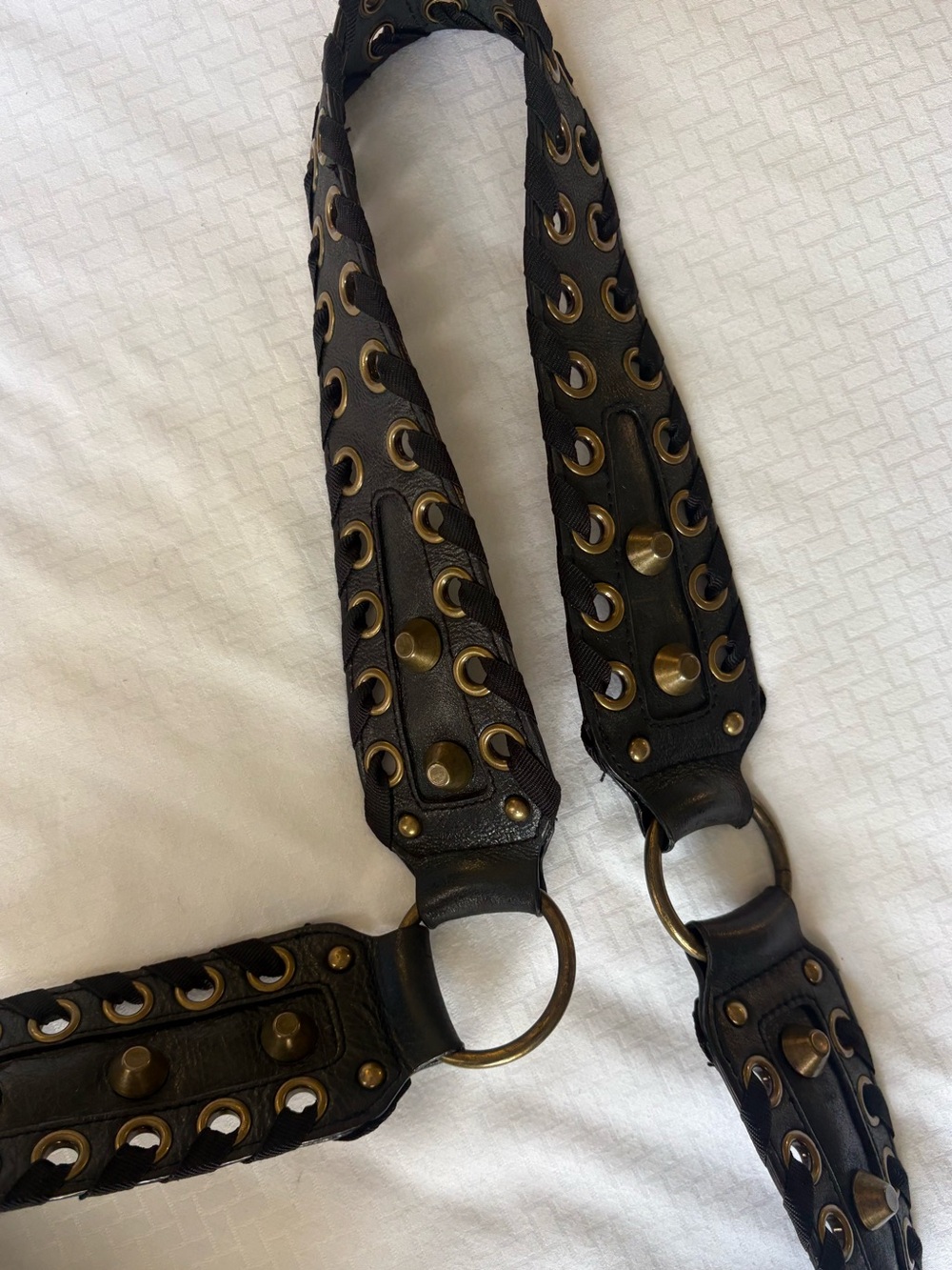 authentic Betsey Johnson Y2K vintage punk glam shoulder bag 🖤 - Picture 10 of 16
